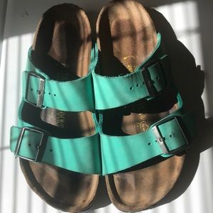 EXTREMELY RARE teal birkenstocks